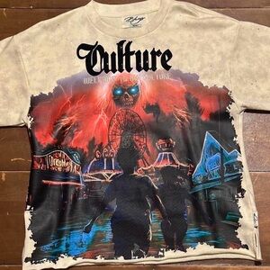 Vale forever culture graphic shirt rhinestones